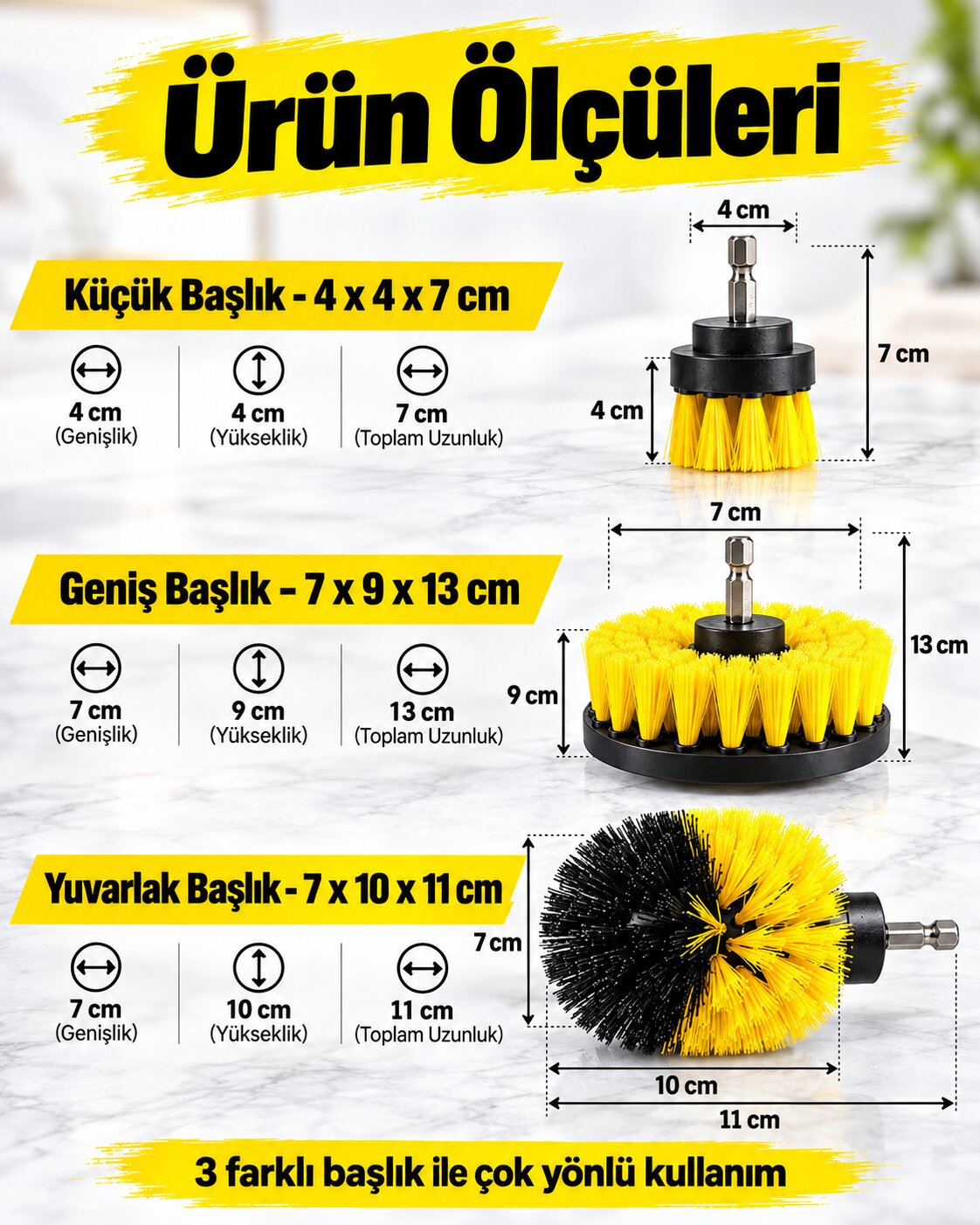 Ürün ölçüleri